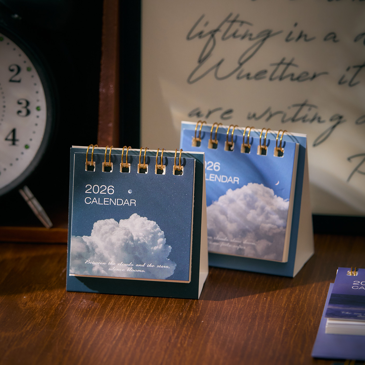 Mini Desk Calendar Dayd Starlight Series Portable Calendar Desktop Ornaments Check-In Plan Small Desk Calendar