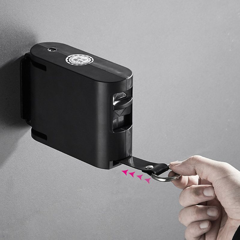 Indoor Outdoor Invisible Clothesline Retractable Clothes Rope with Hanger Hole