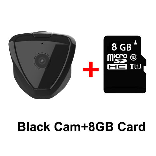 Mini Camera HD 720 P Draadloze Wifi IP Micro Video Camera Surveillance Nachtzicht Motion Actie Detecteert Draagbare Home Security: Black with 8GB