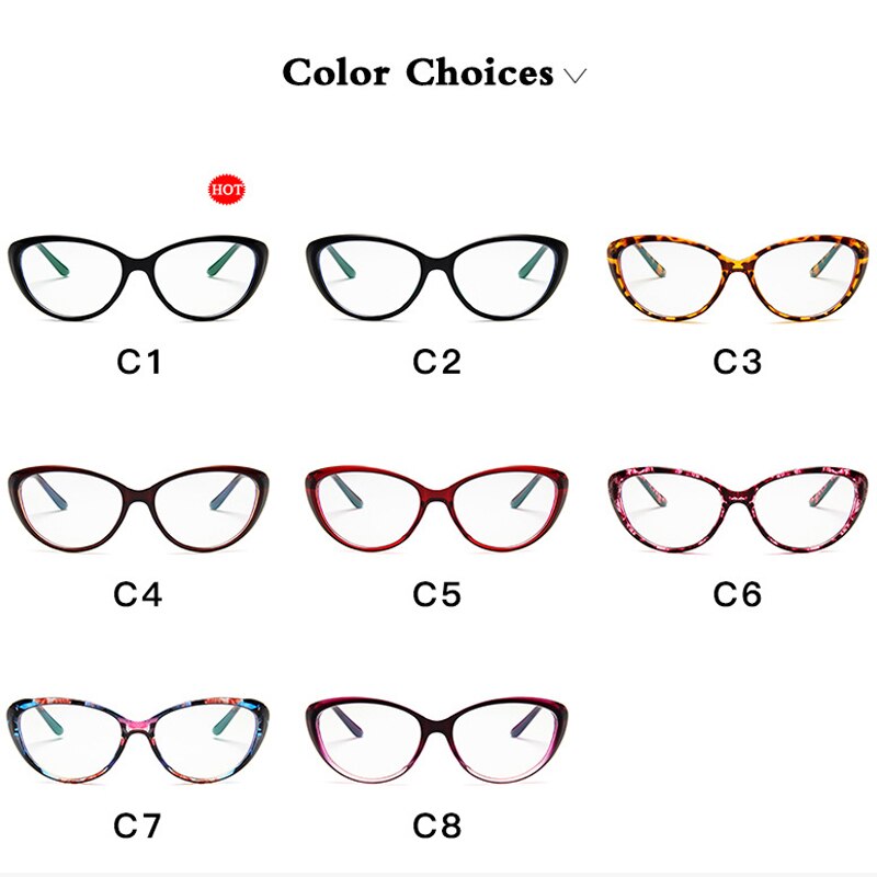 Gafas de lectura tipo ojo de gato para mujer, lentes de lectura tipo ojo de gato, ligeras, presbicia, montura de cristal, Okulary,