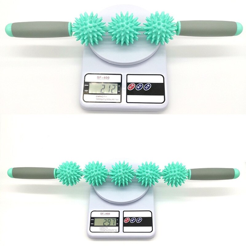 Yoga Hedgehog Ball Massage Stick To Relax The Fascia Muscles, Used To Massage The Legs, Back, Neck, Various Parts Of The Body.