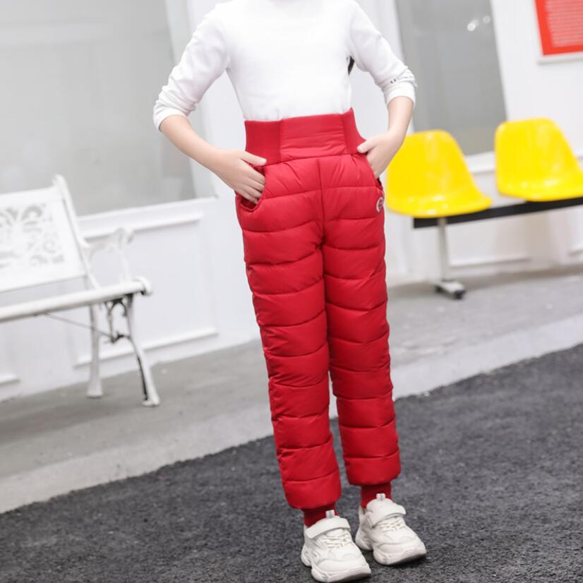 Baby Boys girls winter warm trousers kids outwear 3-15T children clothes fleece inside sport trousers teenage trousers outwear