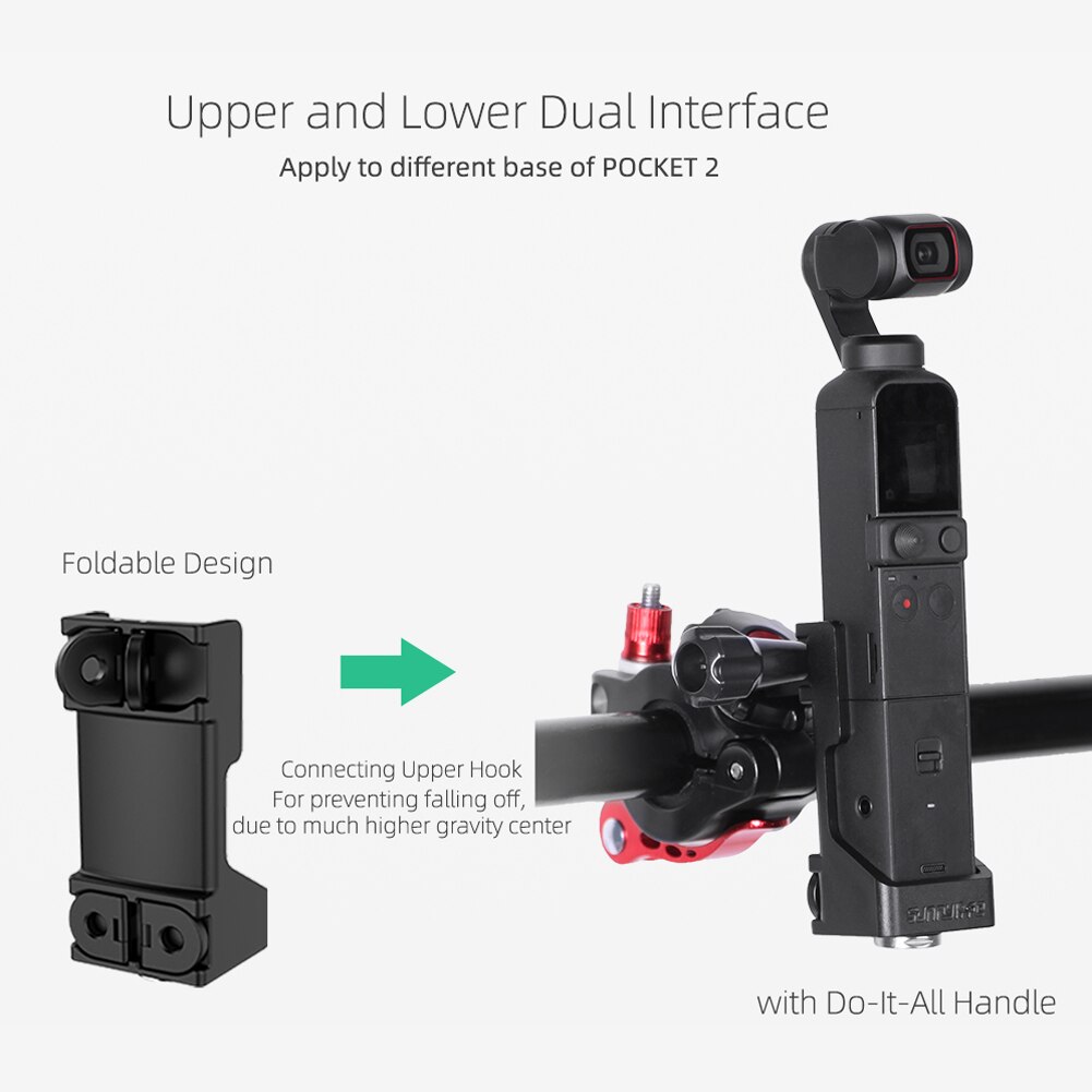 Custodia protettiva per fotocamera portatile gabbie per fotocamera custodia di espansione multifunzionale custodia per DJI Pocket 2