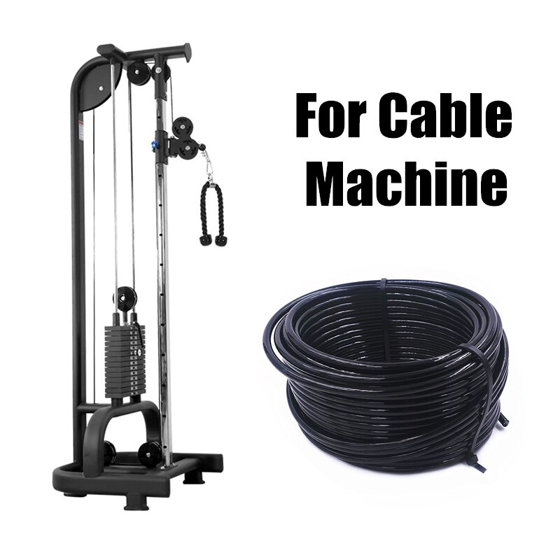 musculation Équipements de fitness portables Câble métallique en acier de 5/6mm d'épaisseur pour Machine à câble, accessoire robuste, poulie d'haltérophilie, accessoires d'entraînement