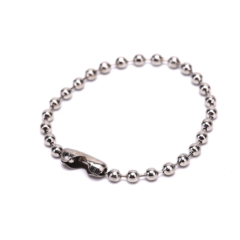 10Pcs 3.5" DIY Long Bead Connector Clasp Ball Chain Toy Keychain Bulk Link Chains With Connectors Clasps Animal Making