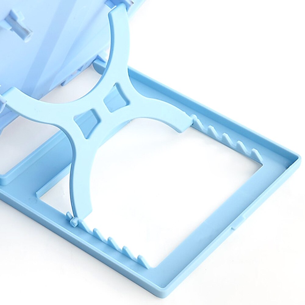 Portable Plastic Book Stand Foldable Book Document Holder Adjustable 6 Angles Bookstand Desk Reading Kitchen Stand