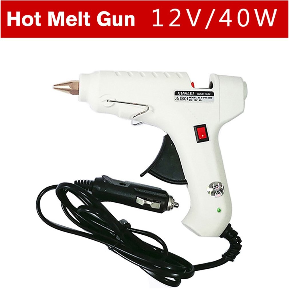 12V/40W Heating Melt Glue Gun Sticks Trigger Mini Guns Thermo Electric Heat Temperature Tool Repair Heat Gun