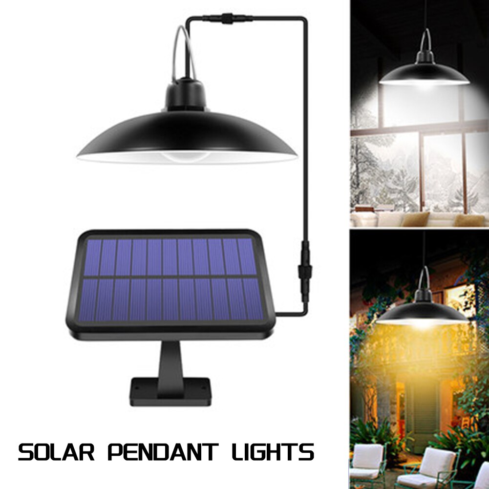Led bod hage hengende  ip65 vanntette nødfjernkontroll bod lampe balkong solenergi pendellys bred justerbar