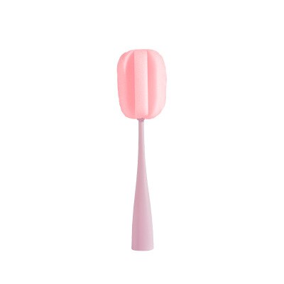 xiaomi mijia Sponge Cup Brush Long Handle Replaceable Kitchen Cleaning Tool Soft Sponge bottle Brush Beautiful practical: pink 3