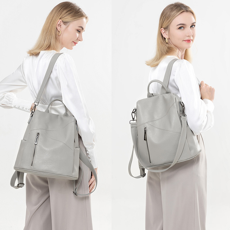 Damenrucksack, schlicht, geräumig, diebstahlsicher #39 ideal für freizeit und reisen.