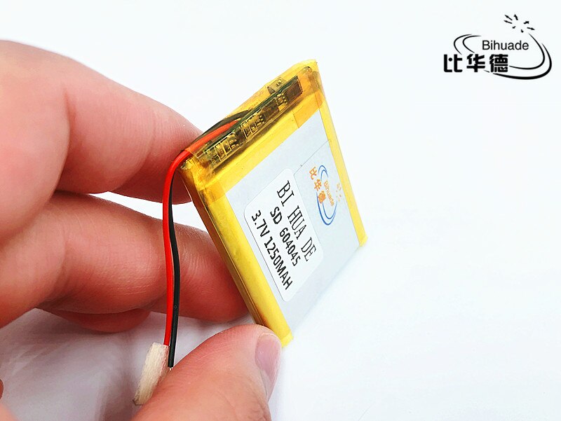 li-po Size 604045 3.7V 1250 mah Lithium polymer Battery With Protection Board For GPS Tablet PC Digital Products