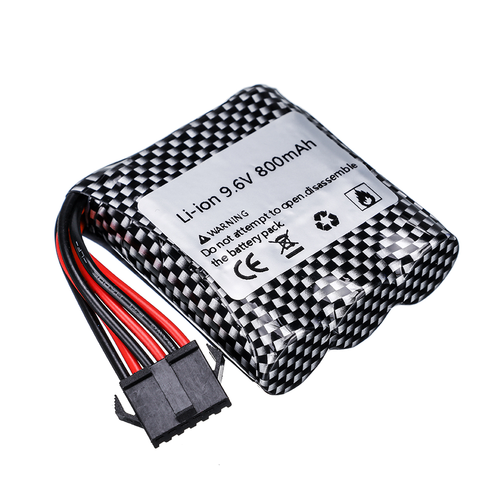 9,6 V 800mAh Li-Ion Akku Für 9115 9116 S911 S912 hoch Energie RC Lkw RC Auto 9,6 v batterie 16500 6P-SM stecker