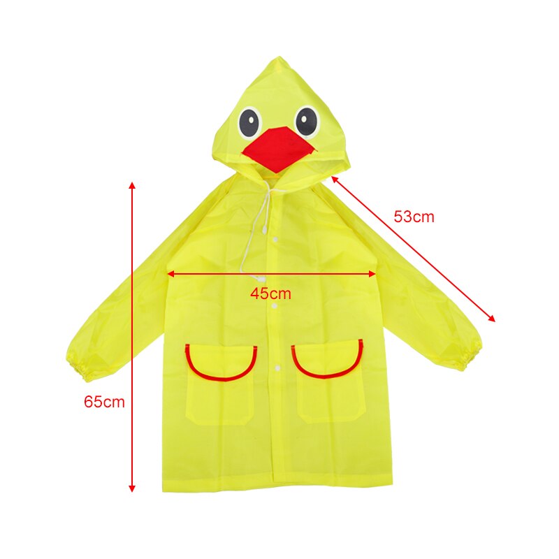 1 Uds estilo Animal de dibujos impermeable para niños abrigo de lluvia impermeable traje de lluvia estudiante chubasquero con estilo Animal