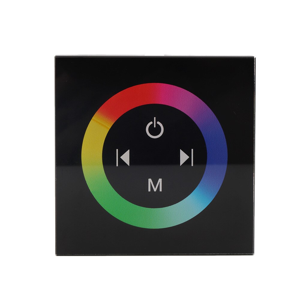 TM08 RGB Led Strip Glass Panel Controller Wall-mounted Touch RGB Controller DC 12V-24V Magic Home Lighting Led Lamp Controller