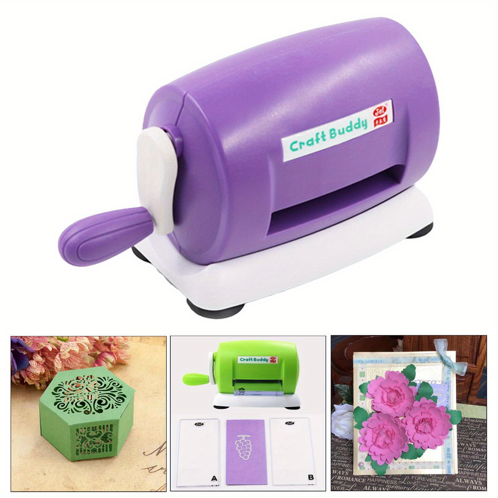 Portable DIY Manual Die-Cut Machine for Plastic Mold Cutting and Embossing, Perfect for Card Making and Scrapbooking