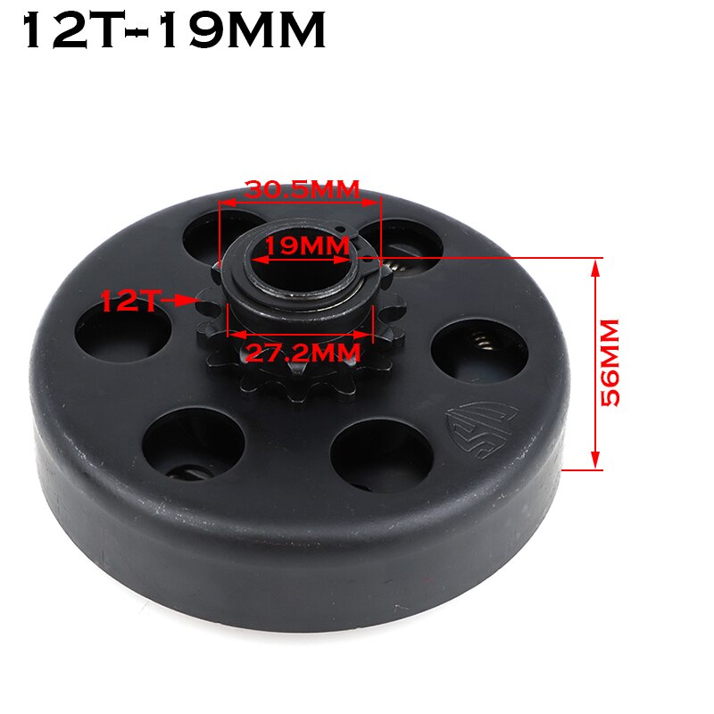 19mm 20mm GEHEN Kart Spaß Kreisel Automatische Kupplung 3/4 &quot;10&quot; 11 &quot;12&quot; 13 &quot;14&#39;s 18Tooth 420\35\428 Kette für Kart Minibike motor: 19mmX12t