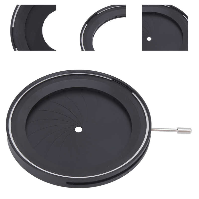 SK60 Aperture Diaphragm Manual Adjustable Microscope Lens Optical Diaphragm 4-60mm