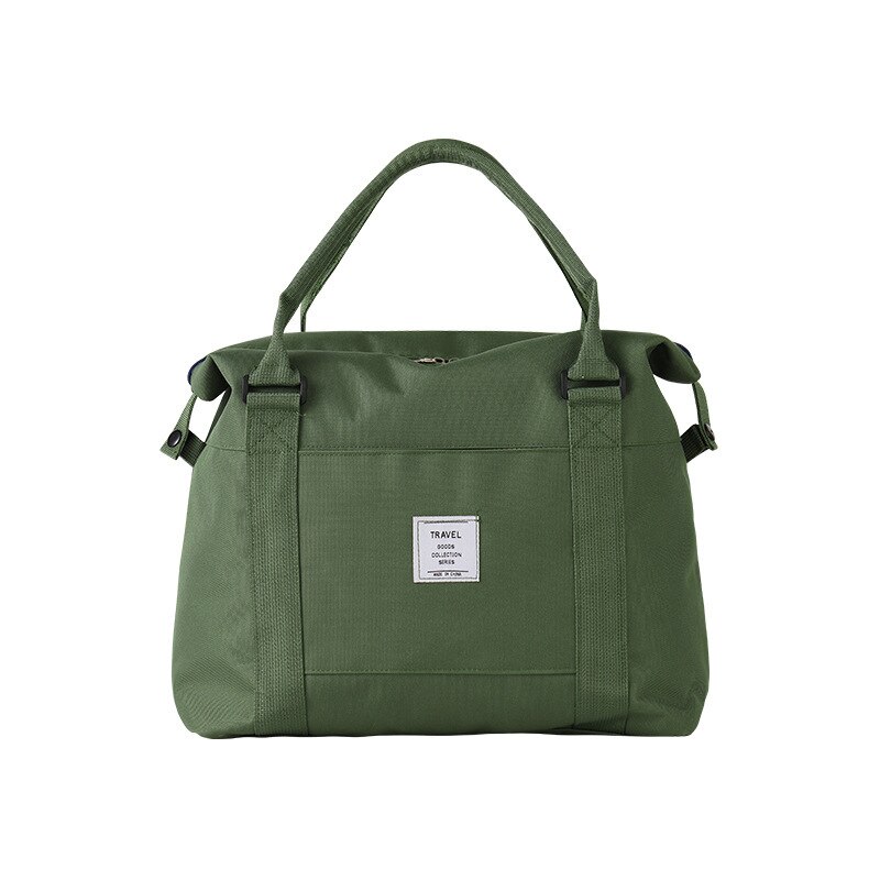 Travel Duffel Bag - Large Capacity Shoulder Bag - Foldable Shopping Organizer - 36x33x11cm - Nylon Oxford Cloth: Green