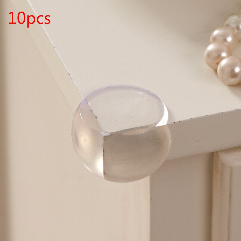Edge Corner Guard Child Security Baby Safety Silicone Table Corner Protector Transparent Anti-Collision Angle Protection Cover: 10pcs