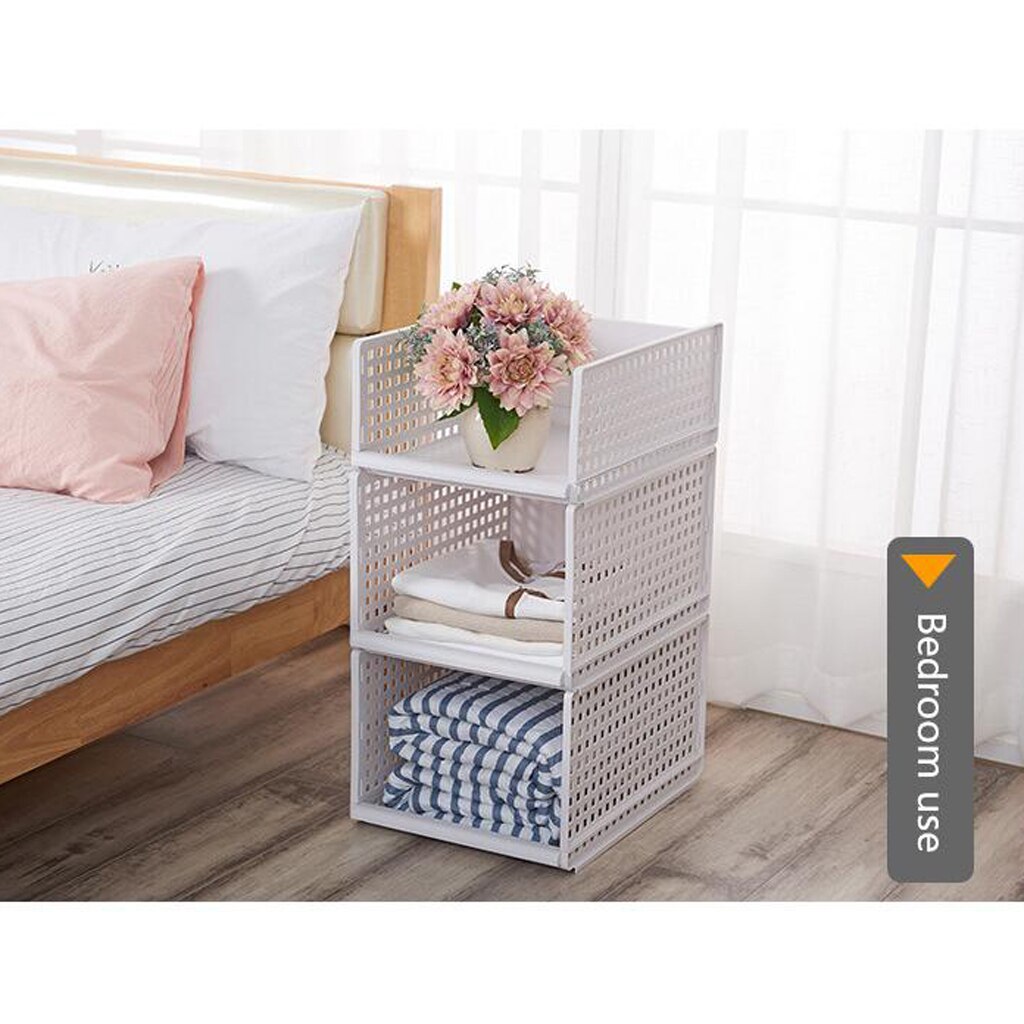 Multi Functional Storage Rack Layered Separator Wardrobe Interlayer Basket