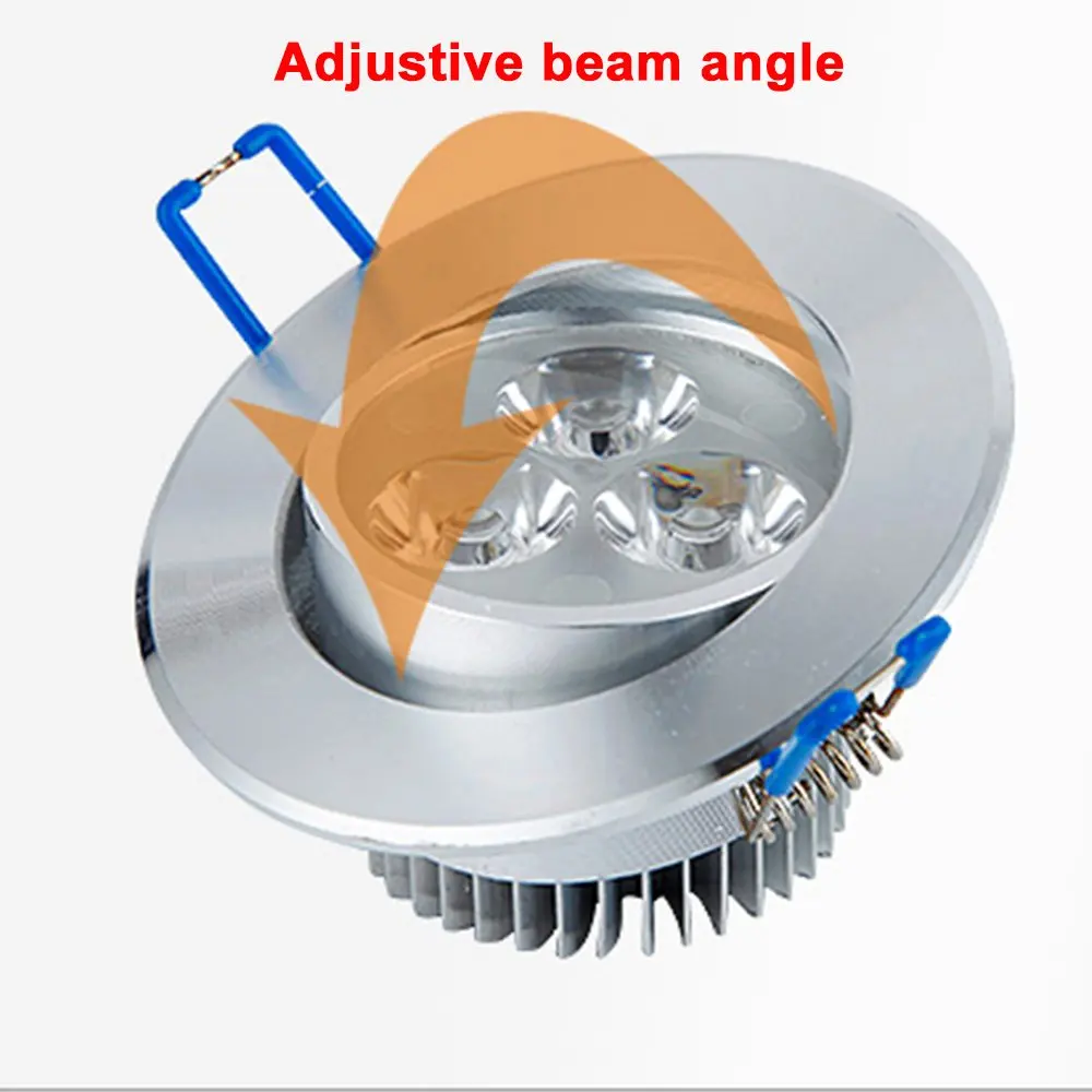 10 pakker/partier epacket 7-25 dages led spot led downlight dæmpbar lys forsænket dekoration loftlampe 110v 220v ac85-265v