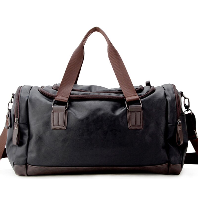 Scione top pu leren fitnesstrainingstassen voor heren, duurzame multifunctionele handtas voor buitensporten voor heren.