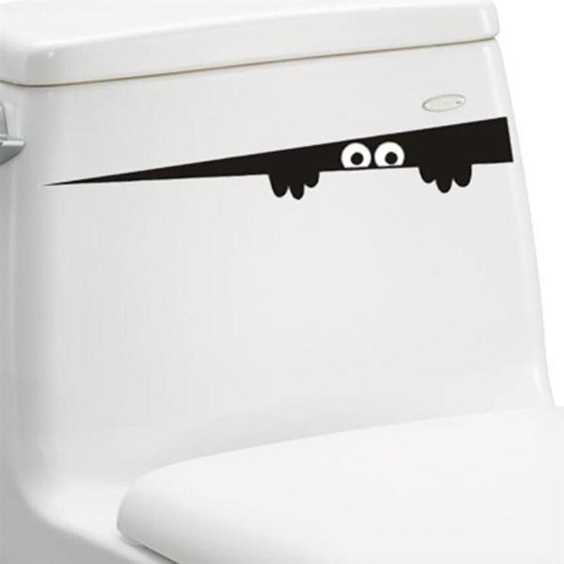 Grappige Peep Monster Wc Badkamer Pvc Sticker Art Verwijderbare Diy Sticker