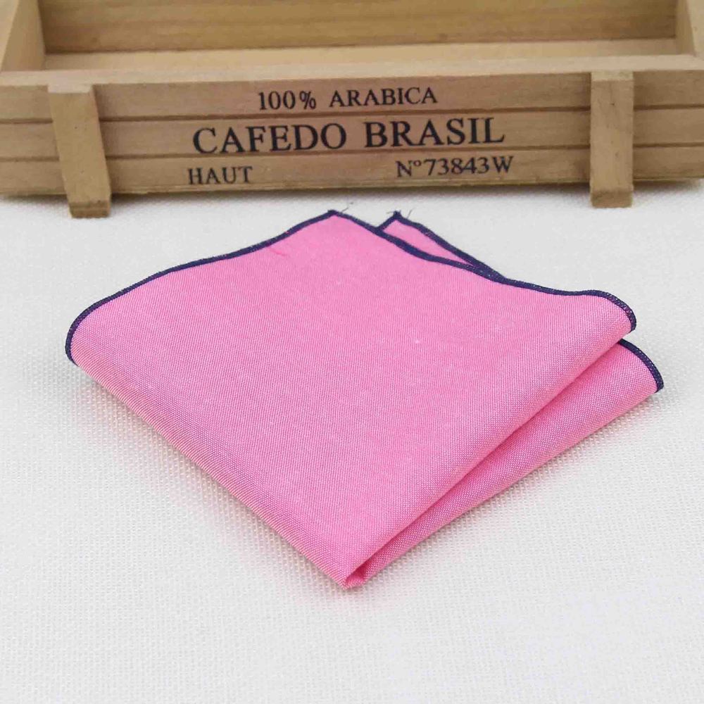 Handkerchief Scarves Vintage Like Linen Hankies Men's Pocket Square Handkerchiefs Solid Color23*23cm: 3