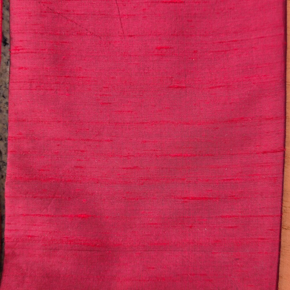 Färgförändrande siden dubbla palats tyg shantung siden rår siden thai siden bra lustar dupion tyg guld rosa färg: 114cm mörka vinröda