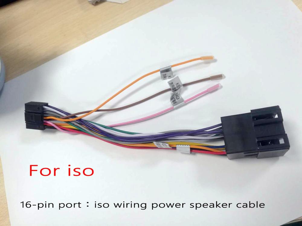 1din of 2din Android Power Kabel USB mic radio GPS HD multimedia speler accessoire voor Hoxiao Alidesheng Toyota Nissan ISO suzuki: ISO