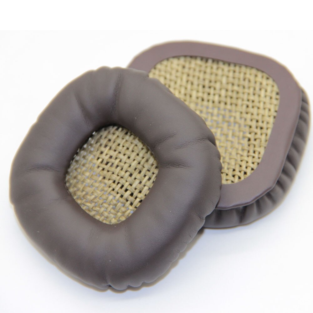 Vervangende oorkussens + hoofdbandsets voor marshall major-hoofdtelefoons, oorkussens, kussens, hoes, oorkussens, reparatieonderdelen, hoofdbandkussen: Bruine oorkussens