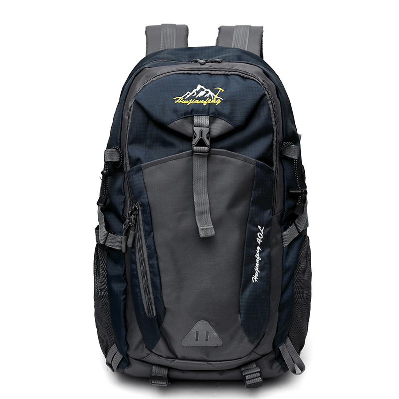 40L Men Women Camping Hiking Climbing Backpack Outdoor Sports Bag Travel Pack Mountain Trekking Tourism Rucksack: Dark Blue