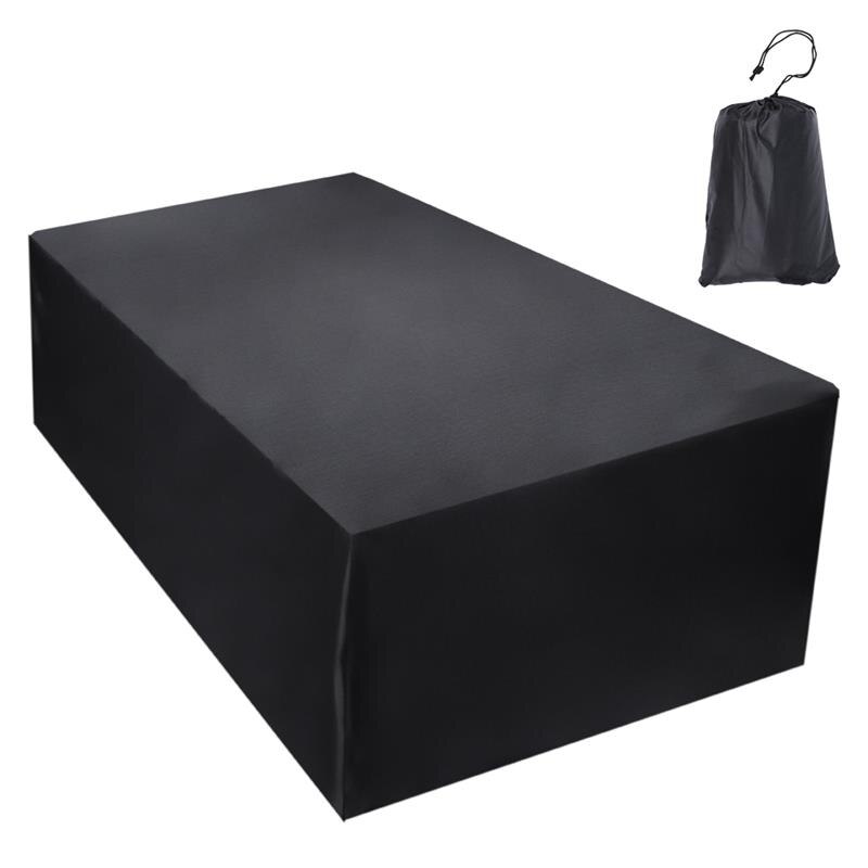 Housse anti-poussière pour meubles de jardin | Housse pour Table en rotin Cube canapé canapé, housse de protection imperméable pluie jardin Patio, bbqprotecteur: 213x132x74cm