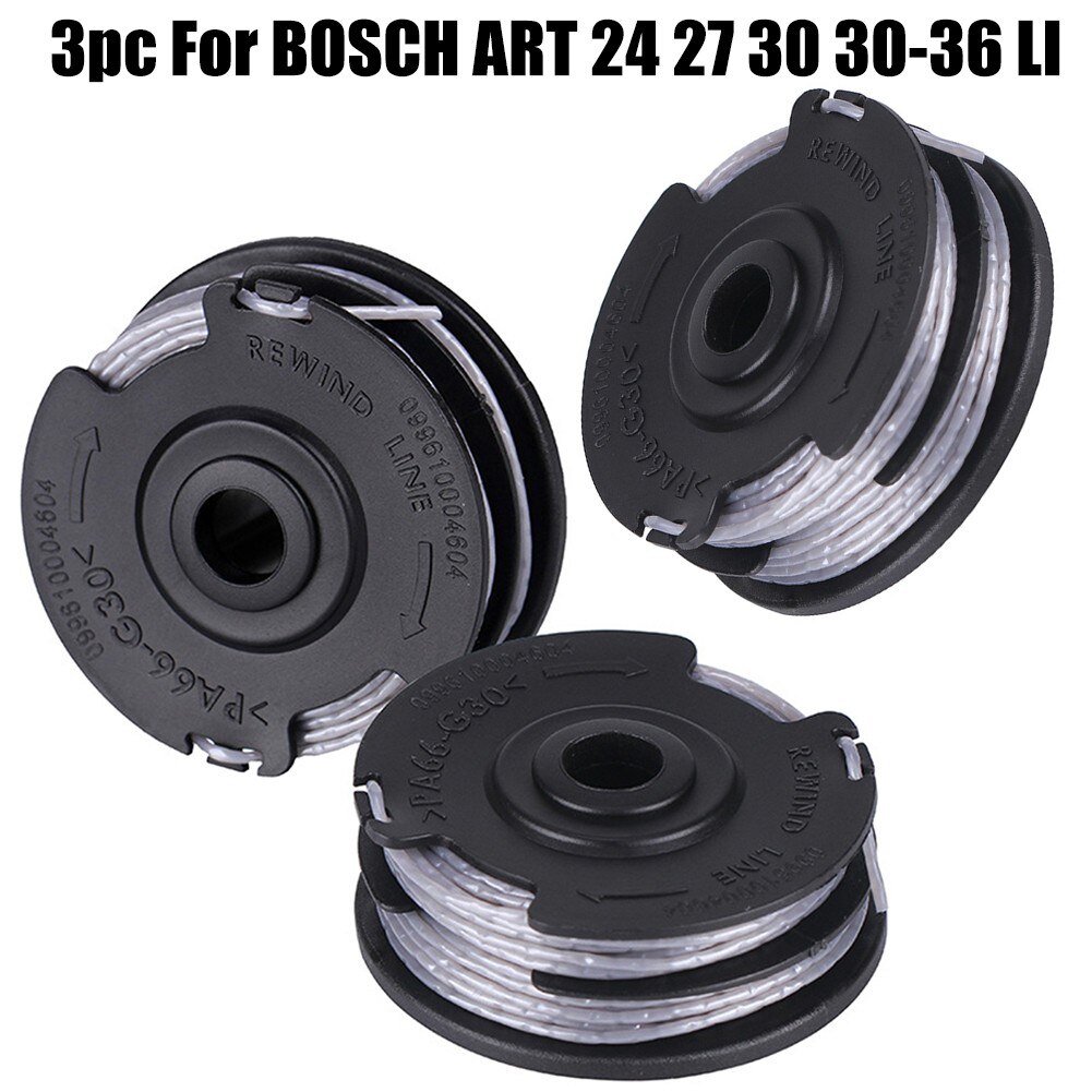 3pc Strimmer Trimmer Line Spools For BOSCH ART24 ART27 ART30 ART30-36 LI 18m Lawn Mower String Trimmer Parts