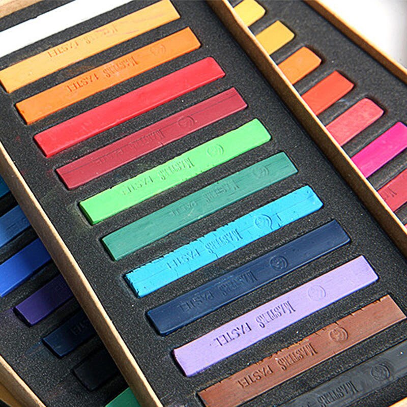 Oil pastel 12/24/36/48 Colors Art Drawing Color Crayon Set Soft Dry Pastel Artist Student Graffiti Painting Drawing