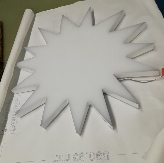 Économie d'énergie avant allumé acrylique lettre 3D LED visage allumé belle signalisation étanche pour la publicité
