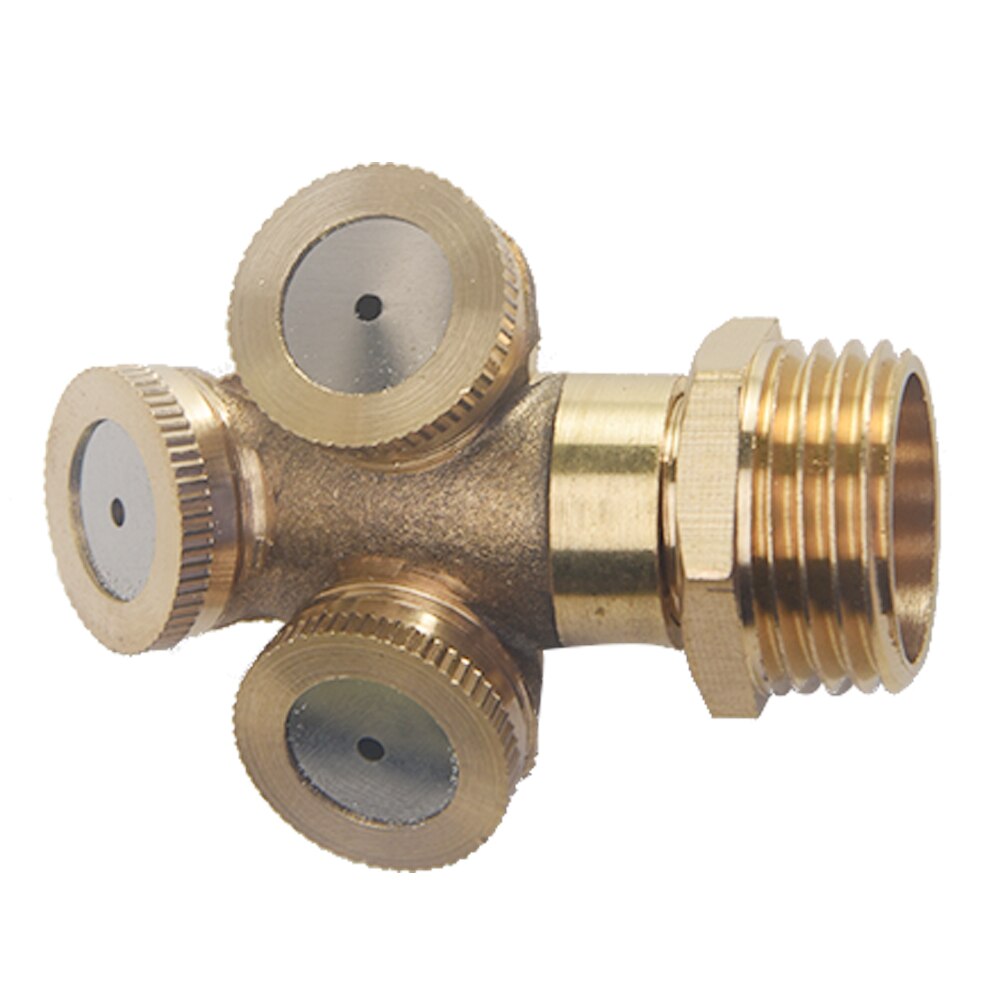 1/2 Brass Agricultural Mist Spray Nozzle Garden Irrigation System lawn Sprinkler Irrigation Nozzle Sprayer To Cool Dust: three