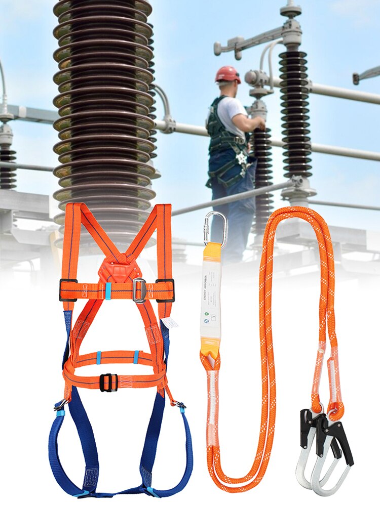 Full Body Hardheid Veiligheidsgordel Redding Werkplek Veiligheid Items Seat Belt Verzekering Outdoor Bouw Te Voorkomen Vallen