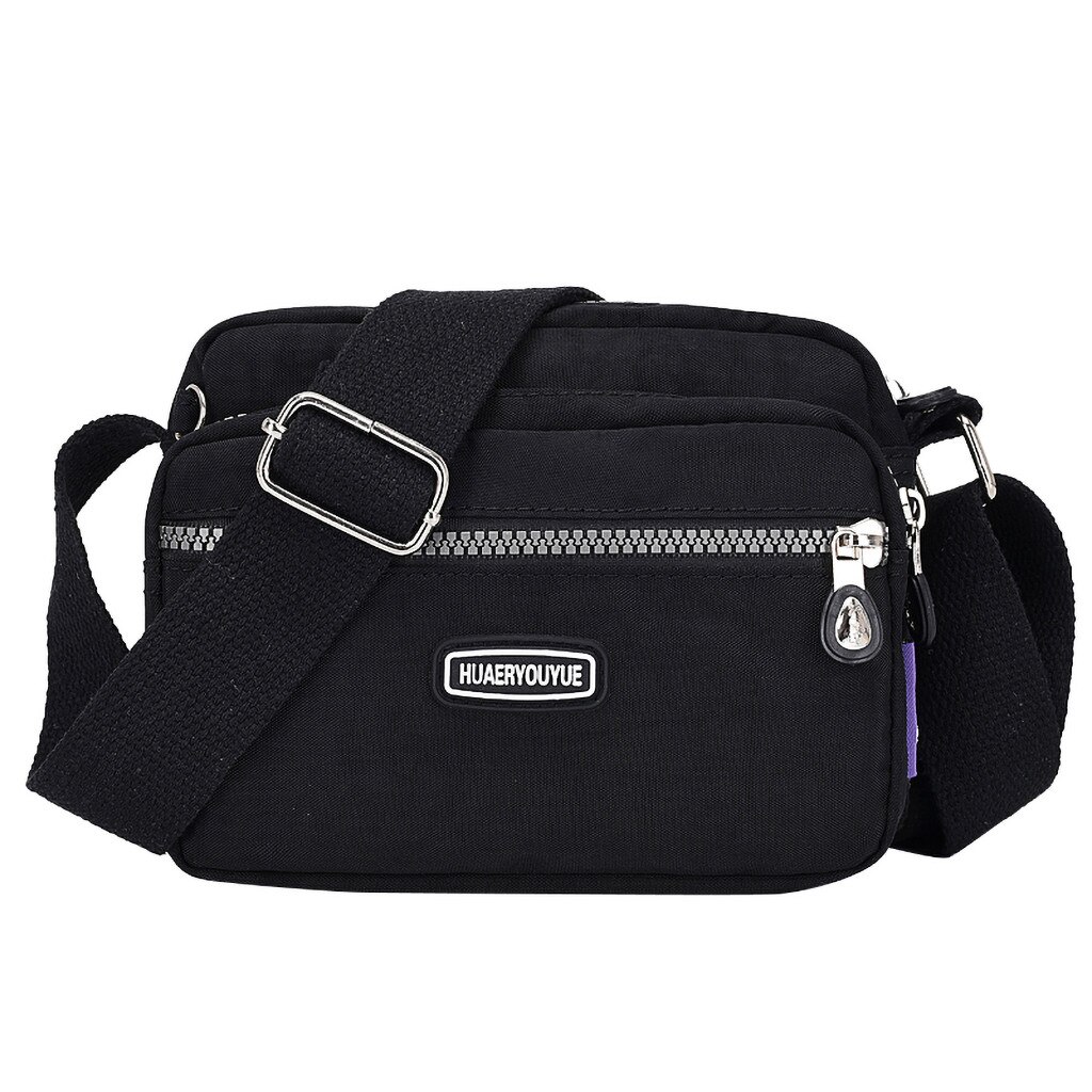 Luxury Shoulder Bag Female Women Nylon Shoulder Bag Waterproof Daily Shopping Handbag сумка женская#619P: Black 