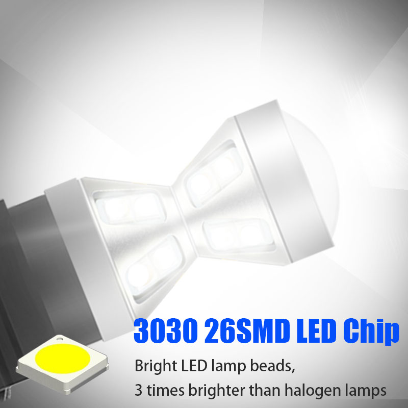 2PCS 1157 BAZ15D P21/4W Canbus Error Free LED Bulbs Super Bright Car Stop Lights Red White Brake Lights Reverse Lamps DRL DC 12V