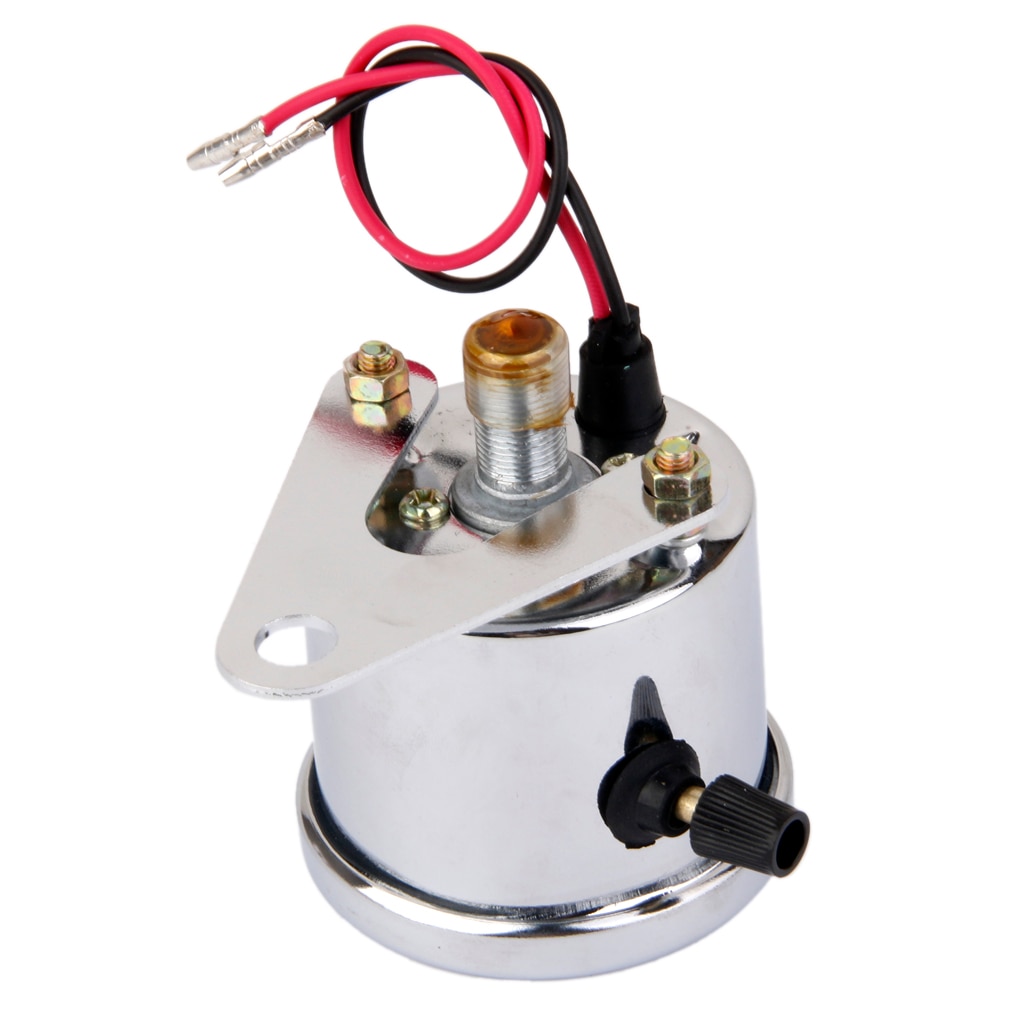 Universal Motorcycle Dual Odometer Speedometer Gauge Test Miles Speed meter