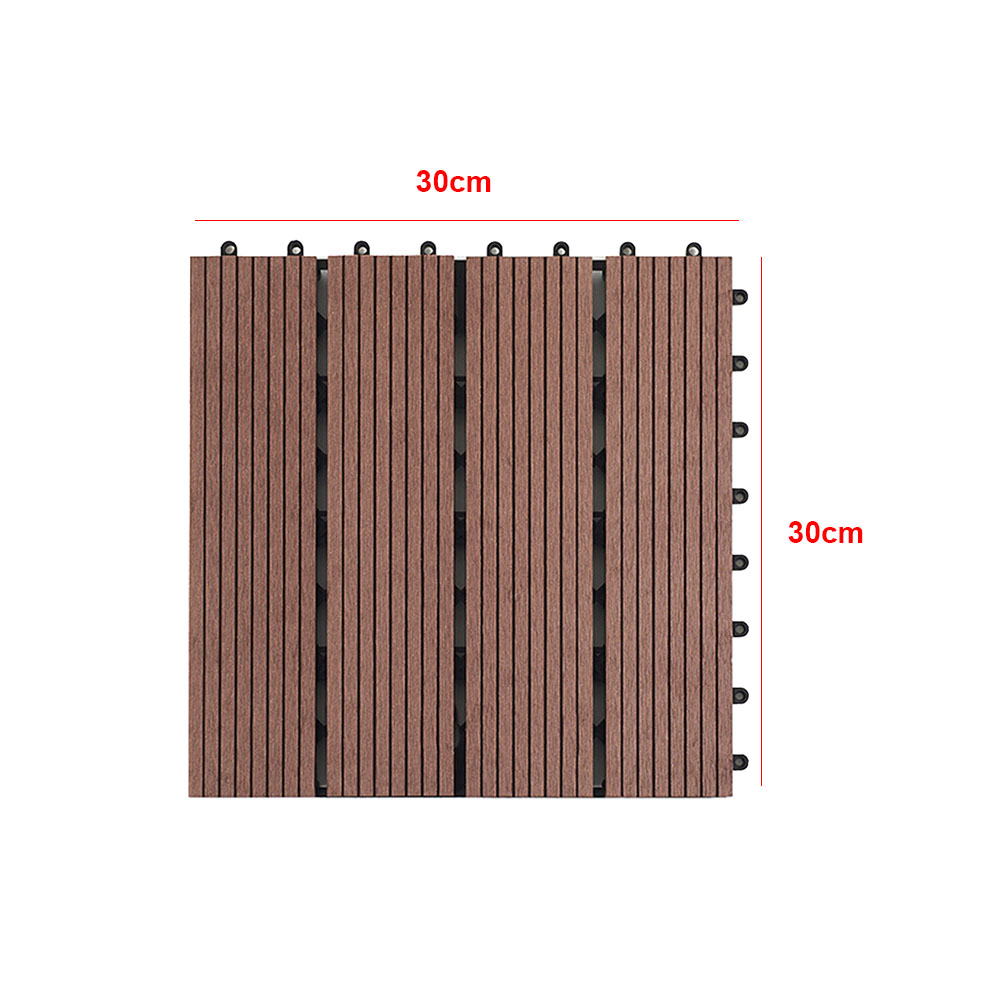 Board 30x30cm Terrace Waterproof Tiles Floor Decking Garden Balcony Easy Fit Patio Outdoor Eco-friendly Accessories DIY Splicing