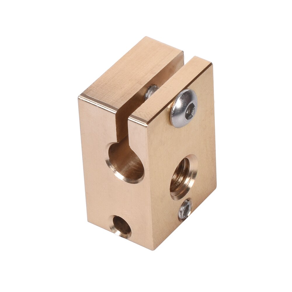 V6 Heater Block Brass 3D Printer Parts For E3D Hotend J-head Extruder Sensor Cartridges PT100 To V6 Nozzle Titan