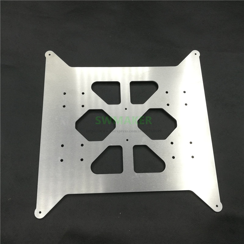 FLSUN I3 Plus-placa base calefactable para cama, carro de aluminio, piezas de impresora 3D de 3mm de grosor
