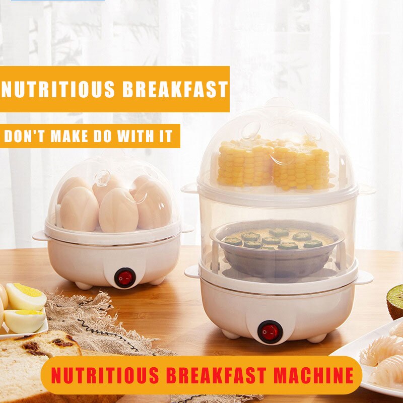 Mo Bean Egg steamer Multifunctional household mini steamed egg handicraft dormitory breakfast cooking machine full automatic: Default Title