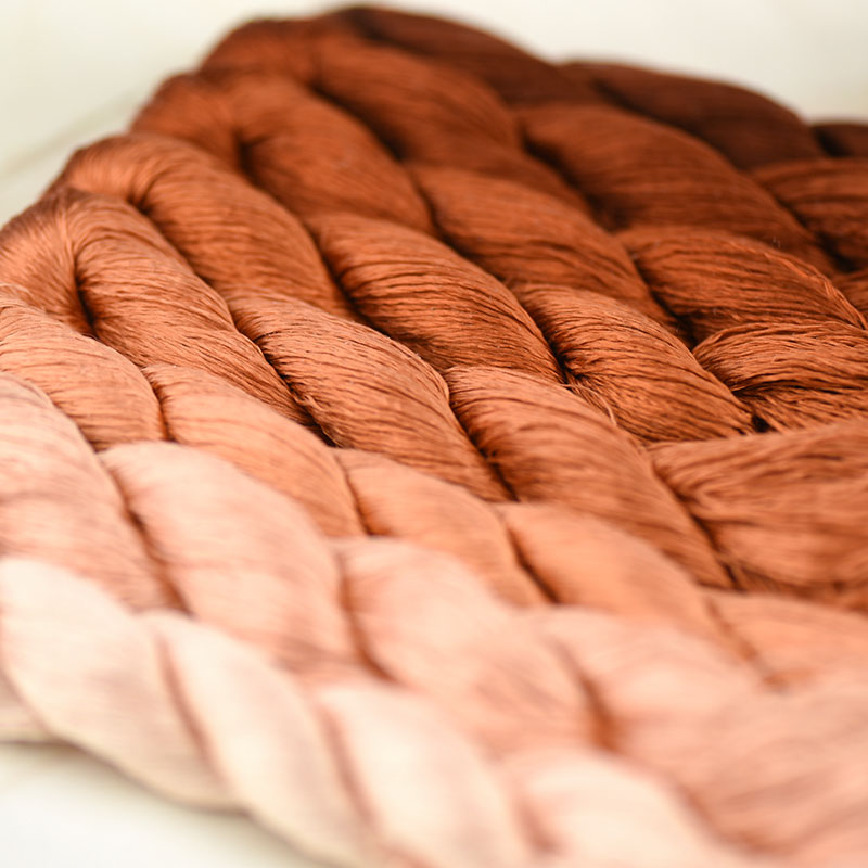 silk embroidery thread / 100% silk thread /hand embroidery embroider cross stitch/ reddish brown/8 gradient colors