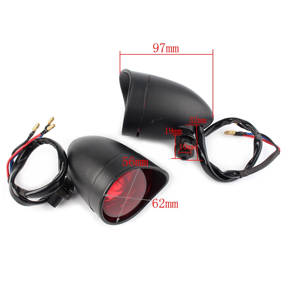 Motorcycel Knipperlichten Red Indicator Lampen Blinker Voor Harley Davidson Dc 12V Universele