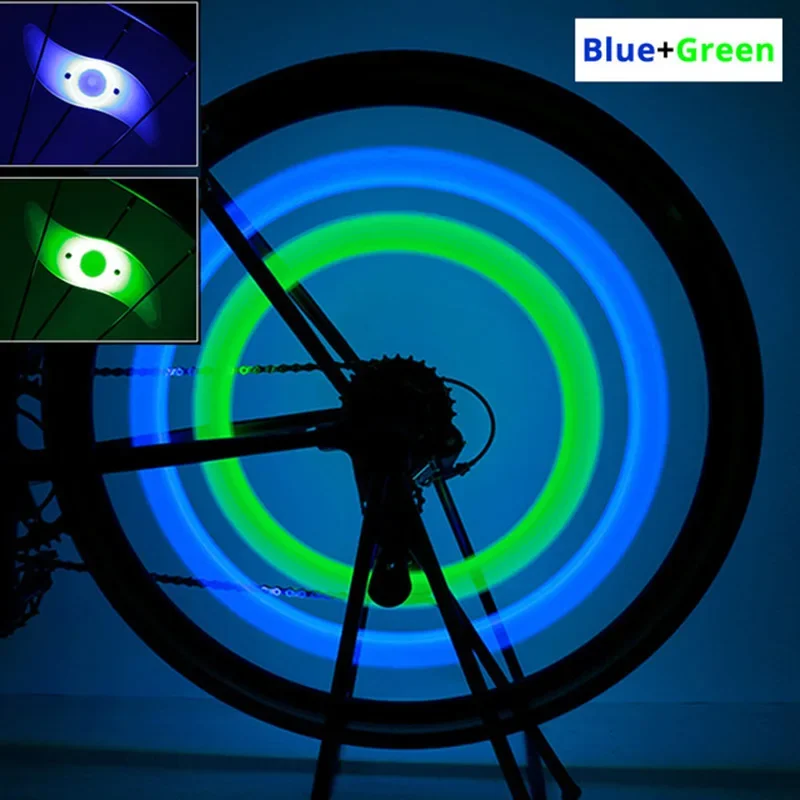 Luz LED para rueda de bicicleta, 3 modos, luz de radios para rueda de bicicleta, impermeable, advertencia de seguridad, accesorios para bicicleta fáciles de instalar: Beige