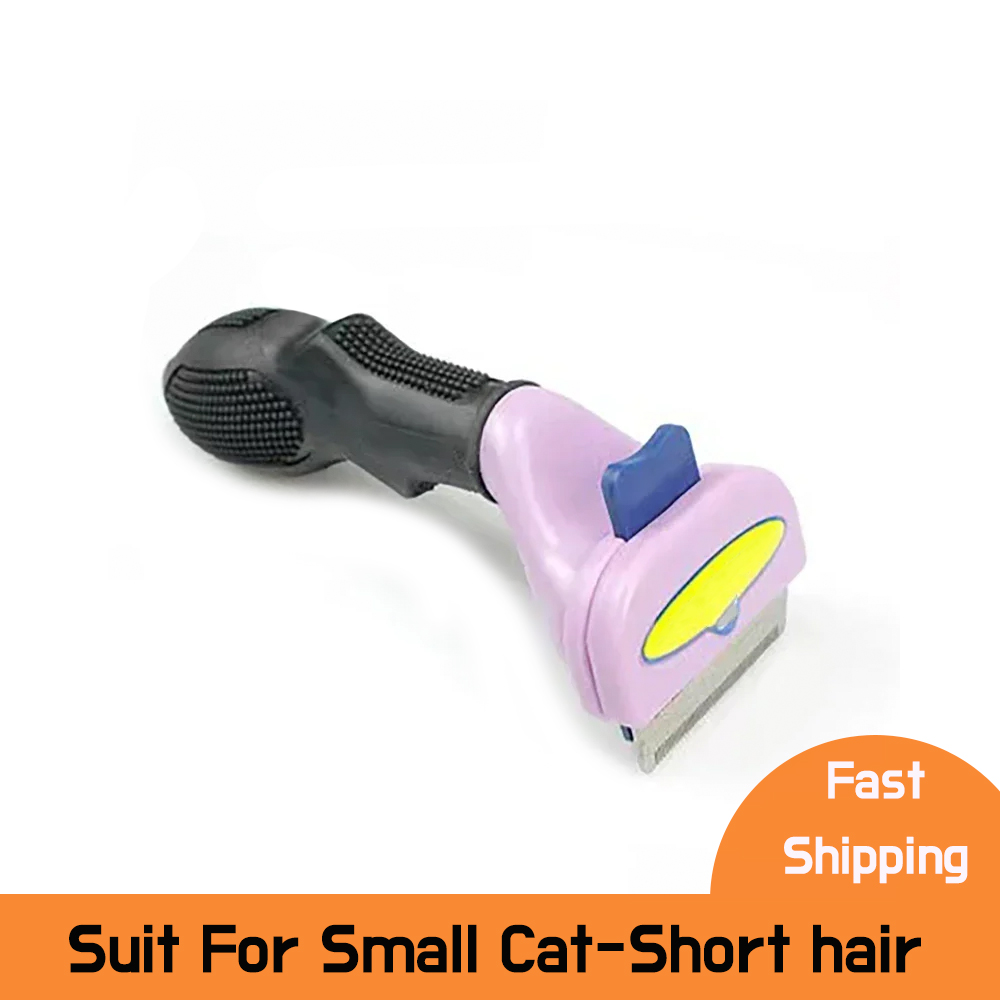 Peigne d'épilation pour chat, brosse pour chien, peigne de Massage pour poils de chat, épilateur de nettoyage, toilettage pour animaux de compagnie, peignes pour chats: Argent