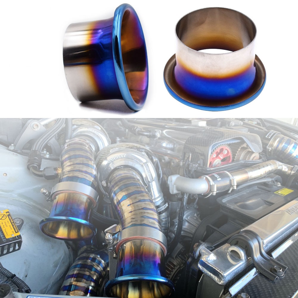 76Mm/89Mm/102Mm Titanium Blue Cold Air Intake Systeem Velocity Stack Kit Turbo Hoorn Trechter kit